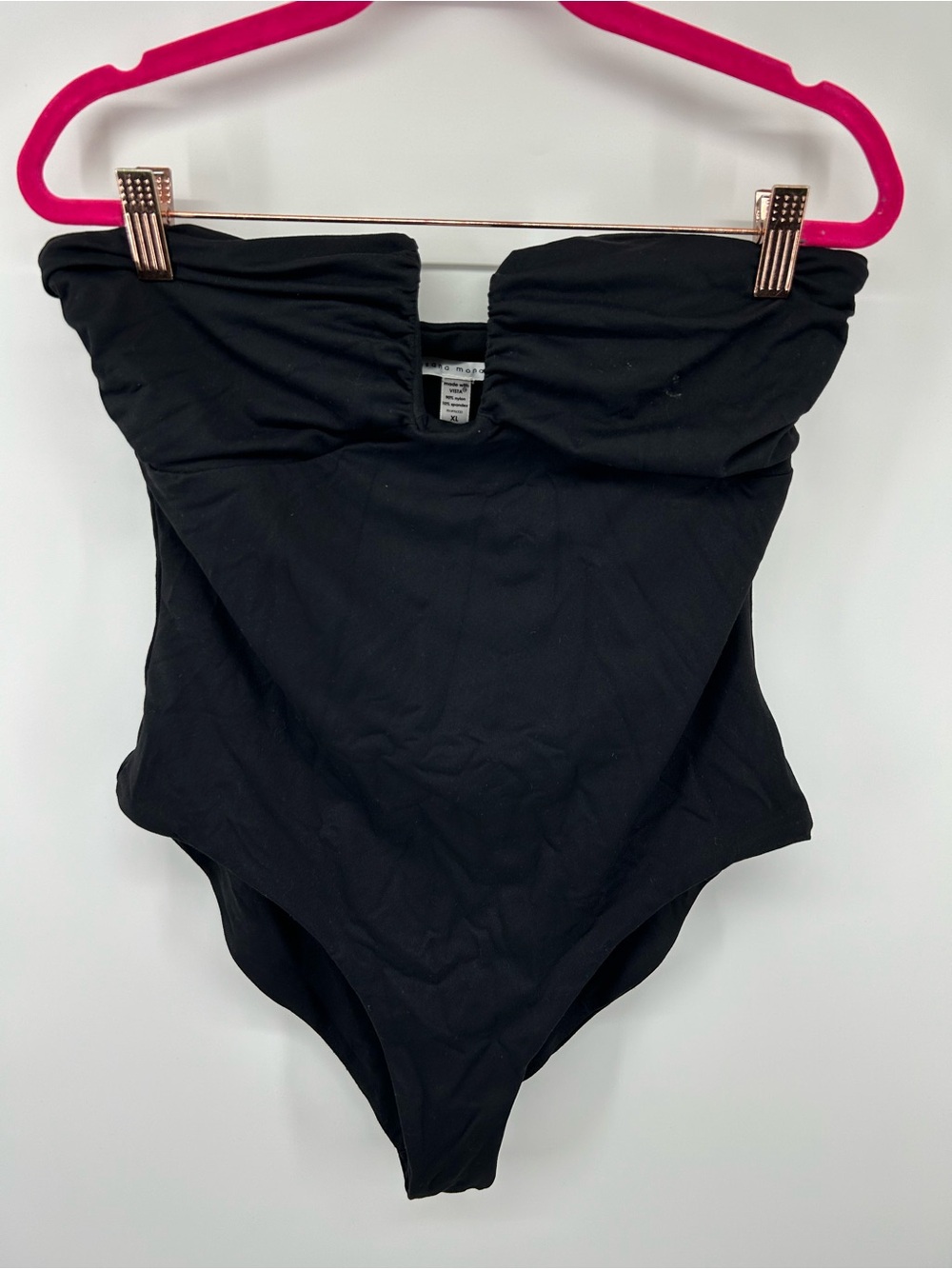 Susana Monaco Black Strapless One-Piece